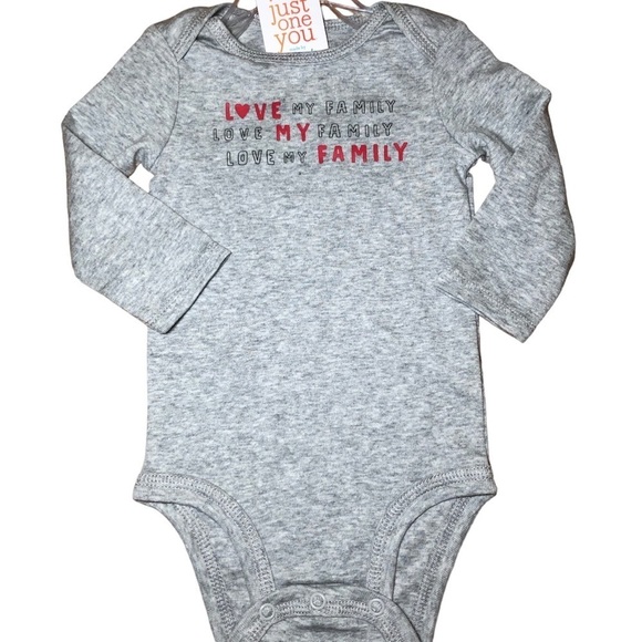 JUST one you Carter’s love my family bodysuit 3 months - Picture 1 of 5